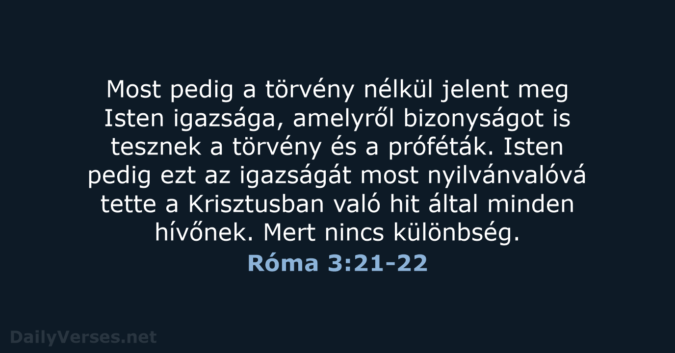 Róma 3:21-22 - UF