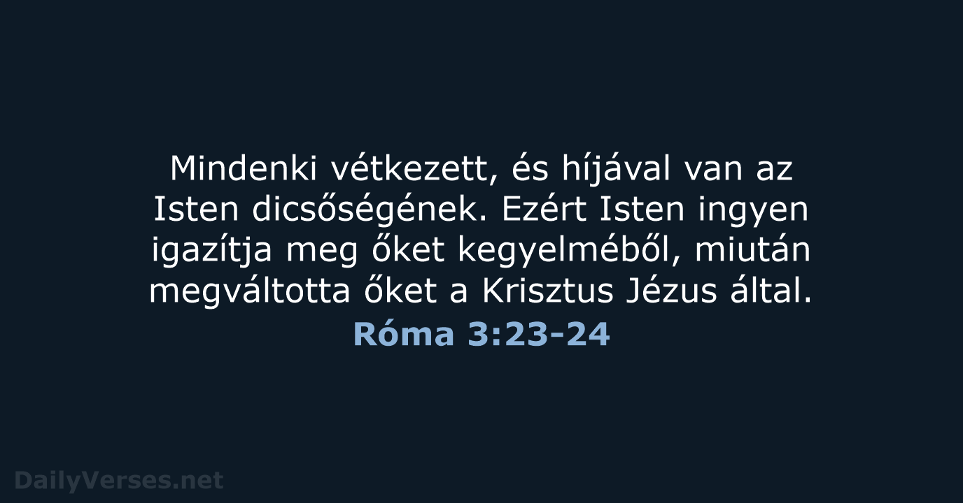 Róma 3:23-24 - UF