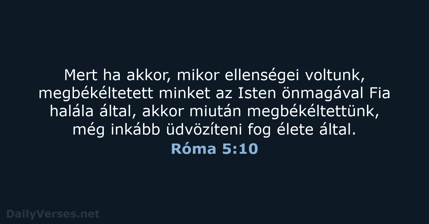 Róma 5:10 - UF