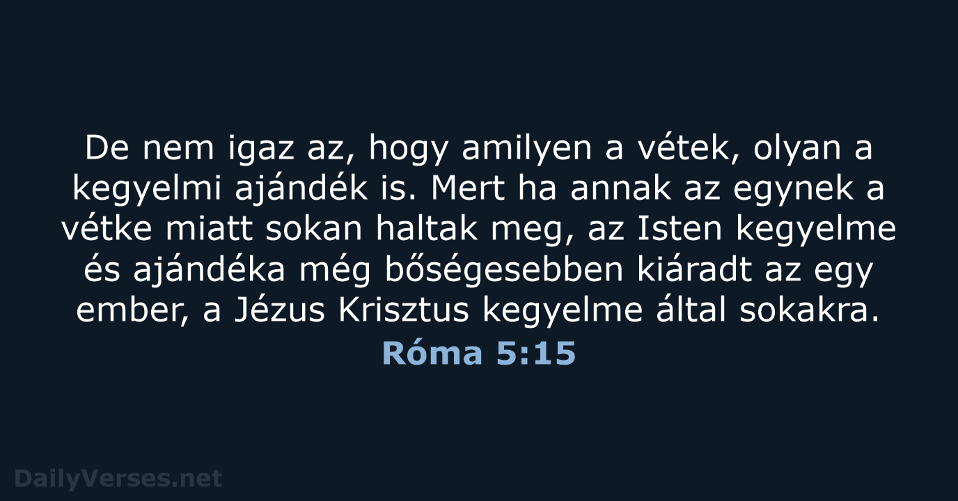 Róma 5:15 - UF