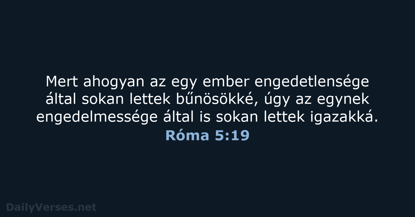 Róma 5:19 - UF