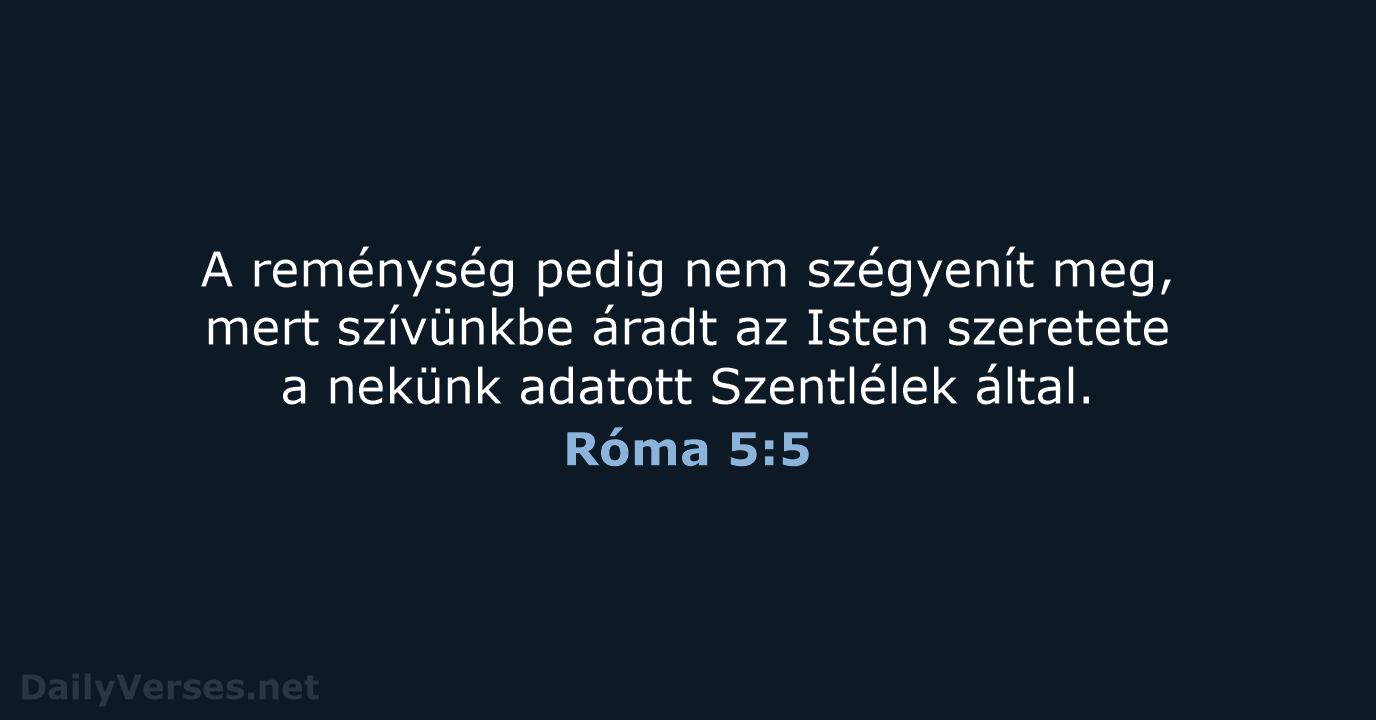 Róma 5:5 - UF