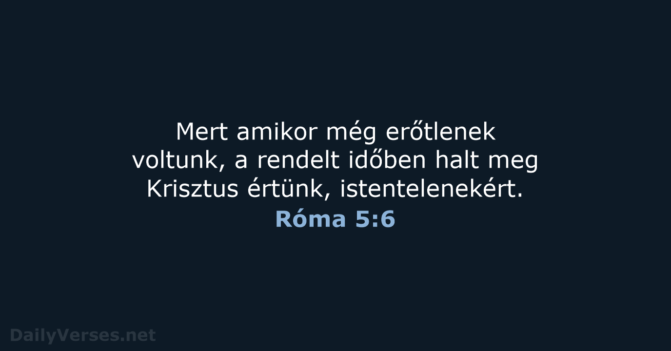 Róma 5:6 - UF