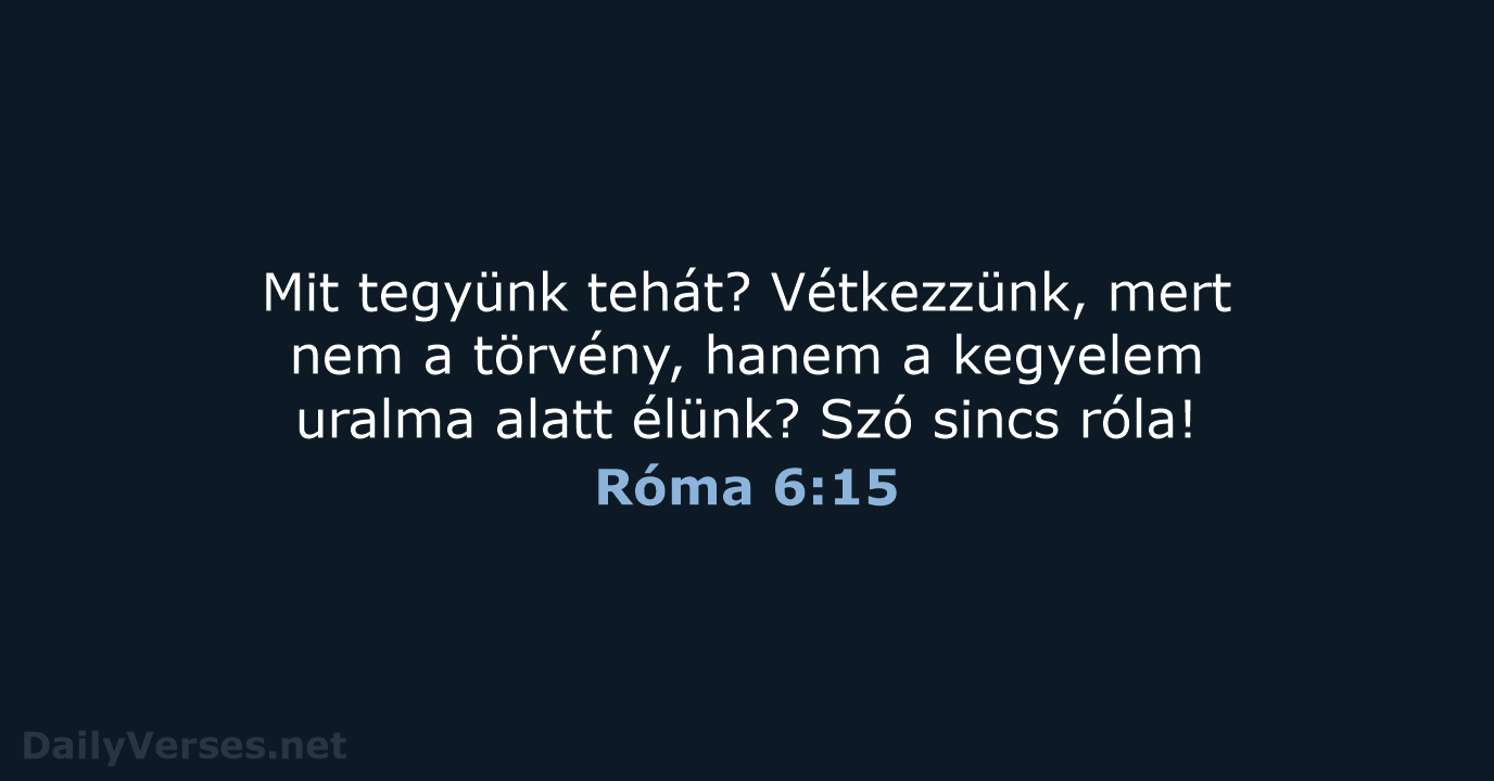 Róma 6:15 - UF