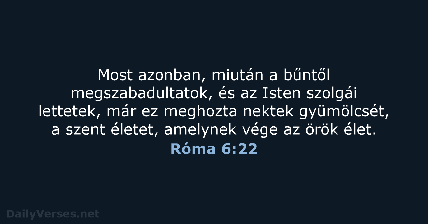 Róma 6:22 - UF