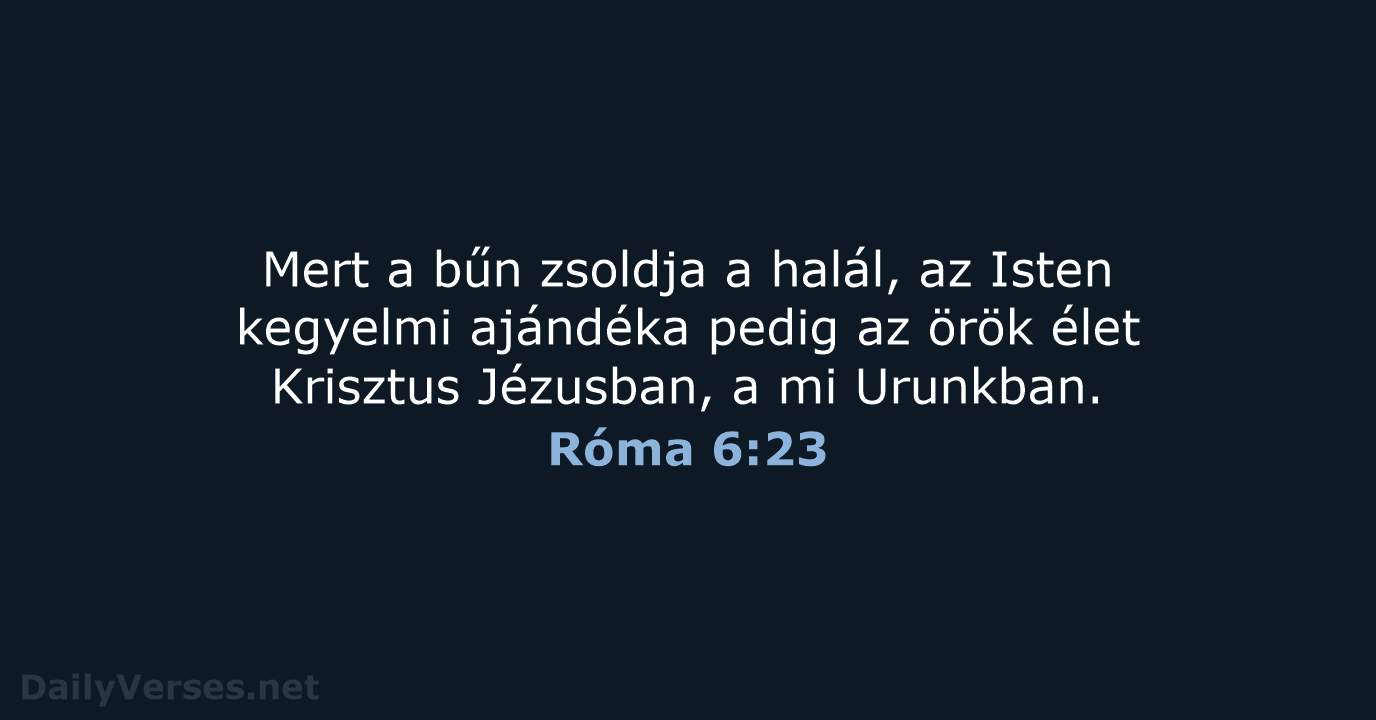 Róma 6:23 - UF