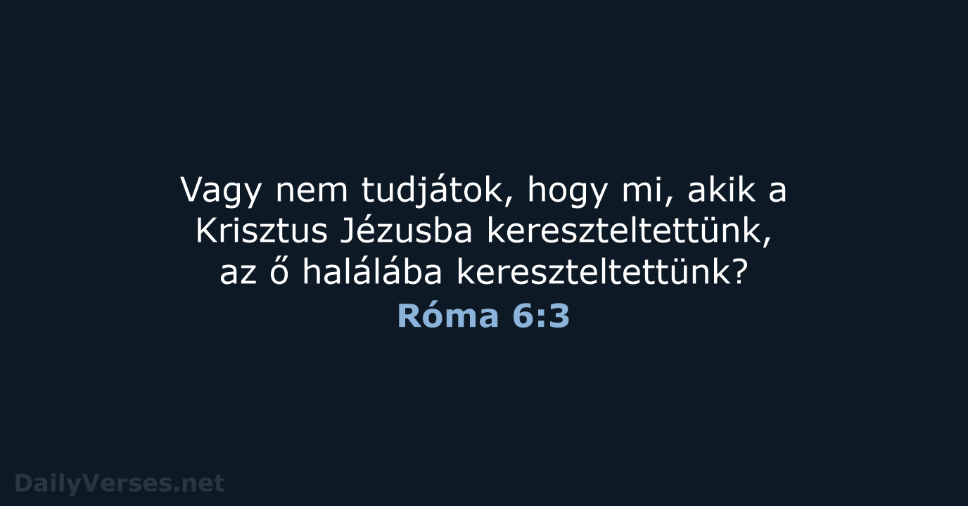 Róma 6:3 - UF