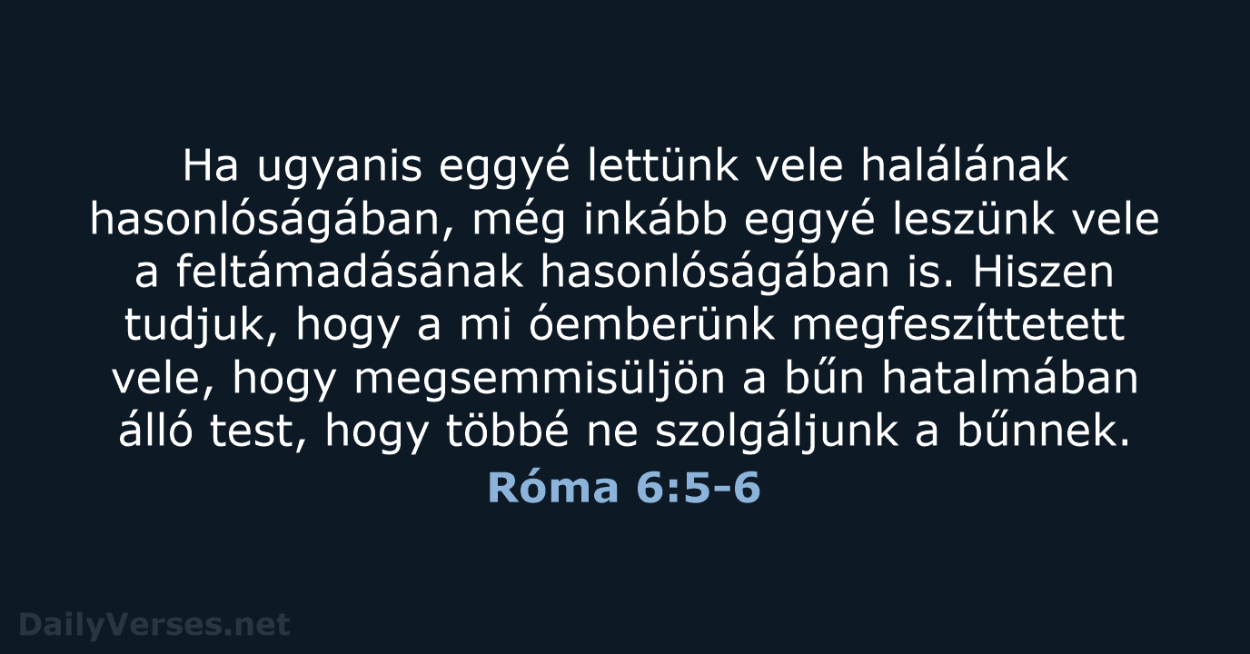 Róma 6:5-6 - UF