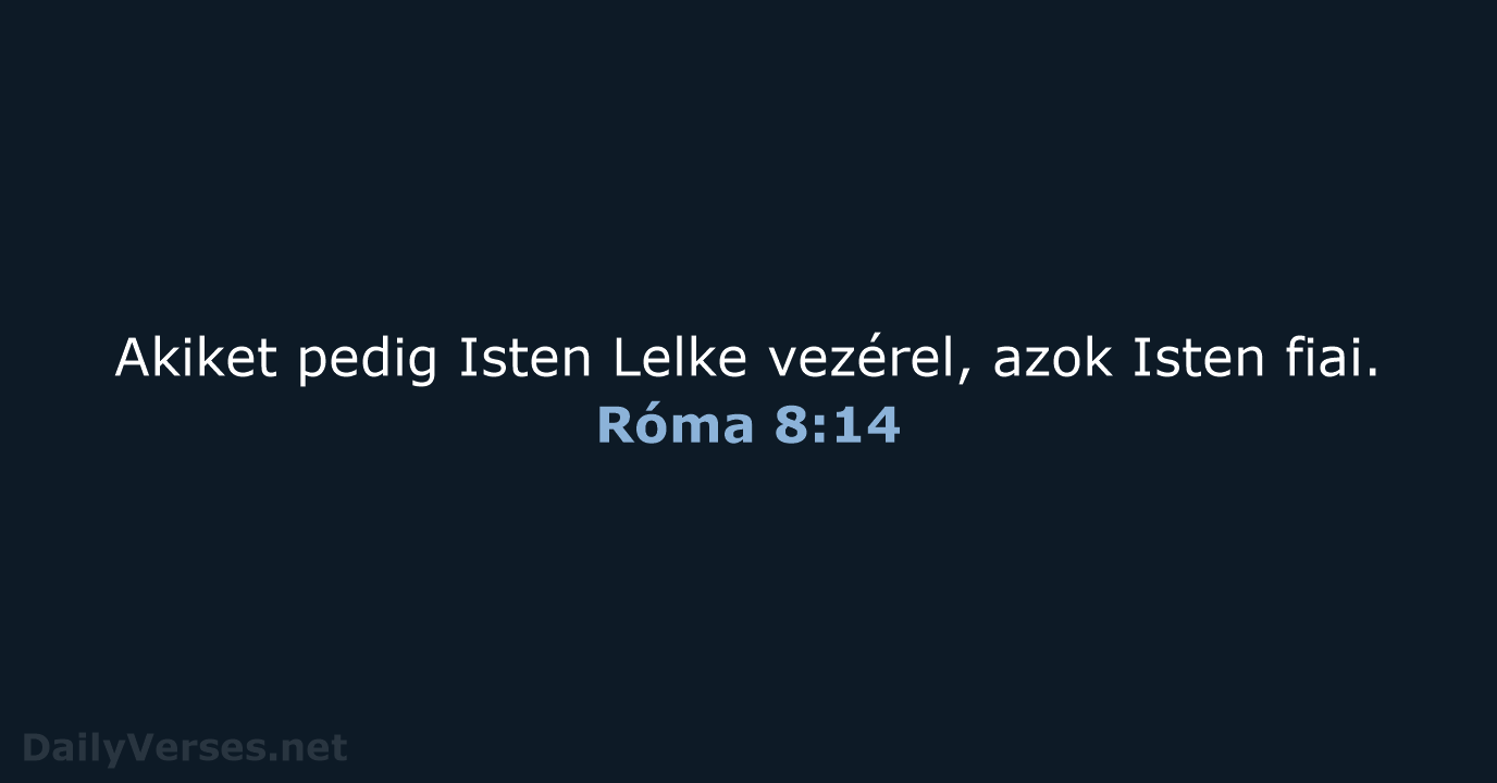 Róma 8:14 - UF