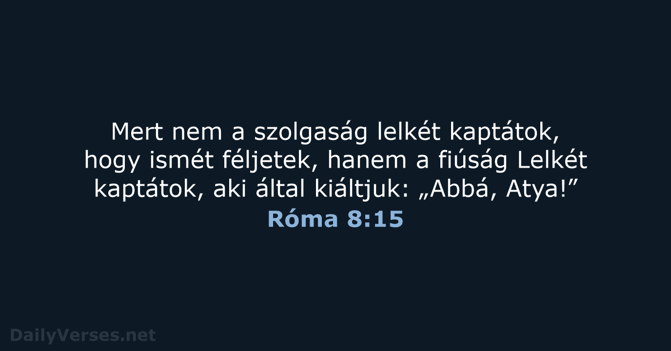 Róma 8:15 - UF