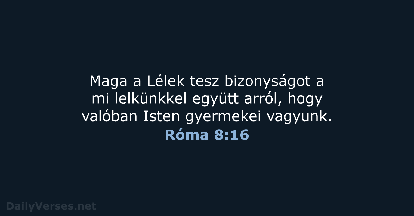 Róma 8:16 - UF