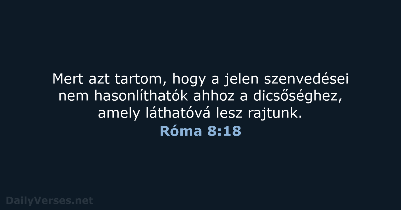 Róma 8:18 - UF