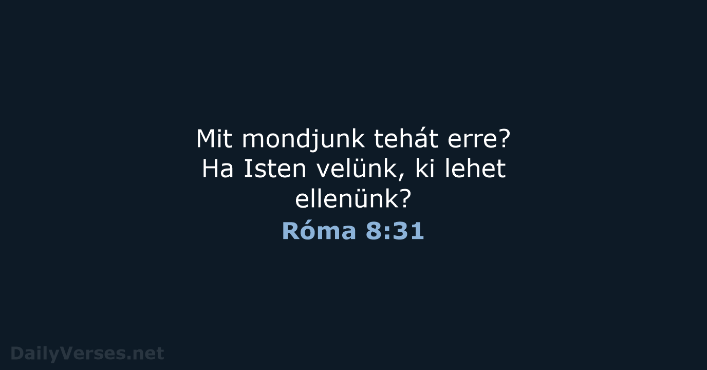 Róma 8:31 - UF