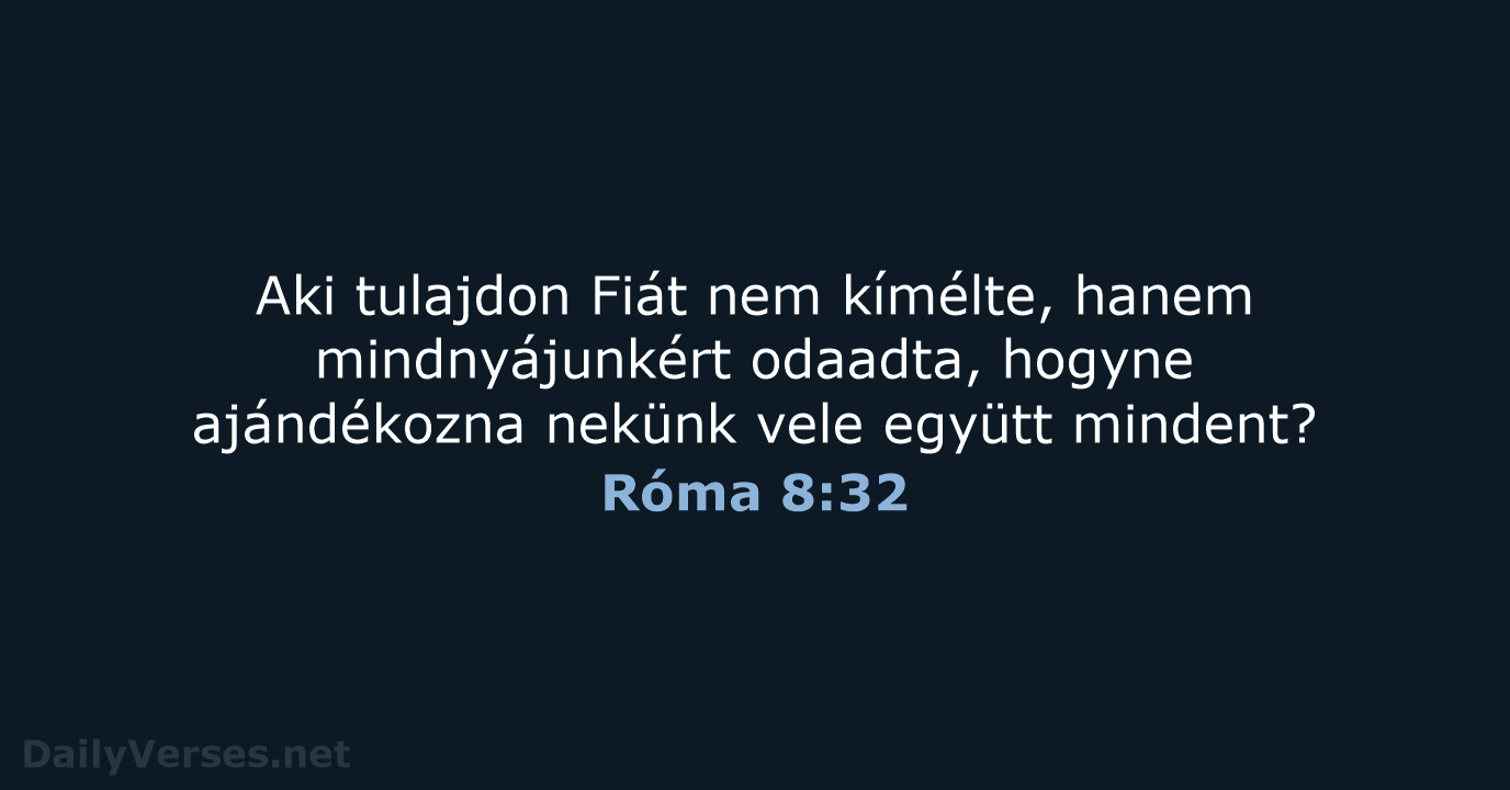 Róma 8:32 - UF