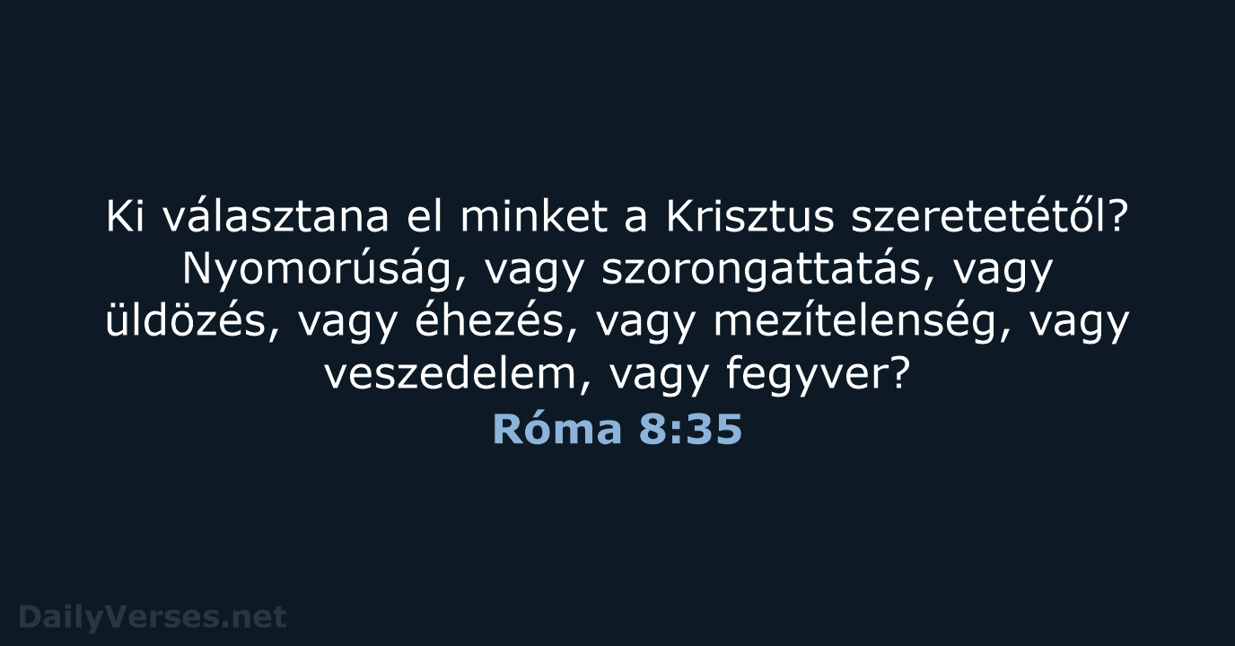 Róma 8:35 - UF