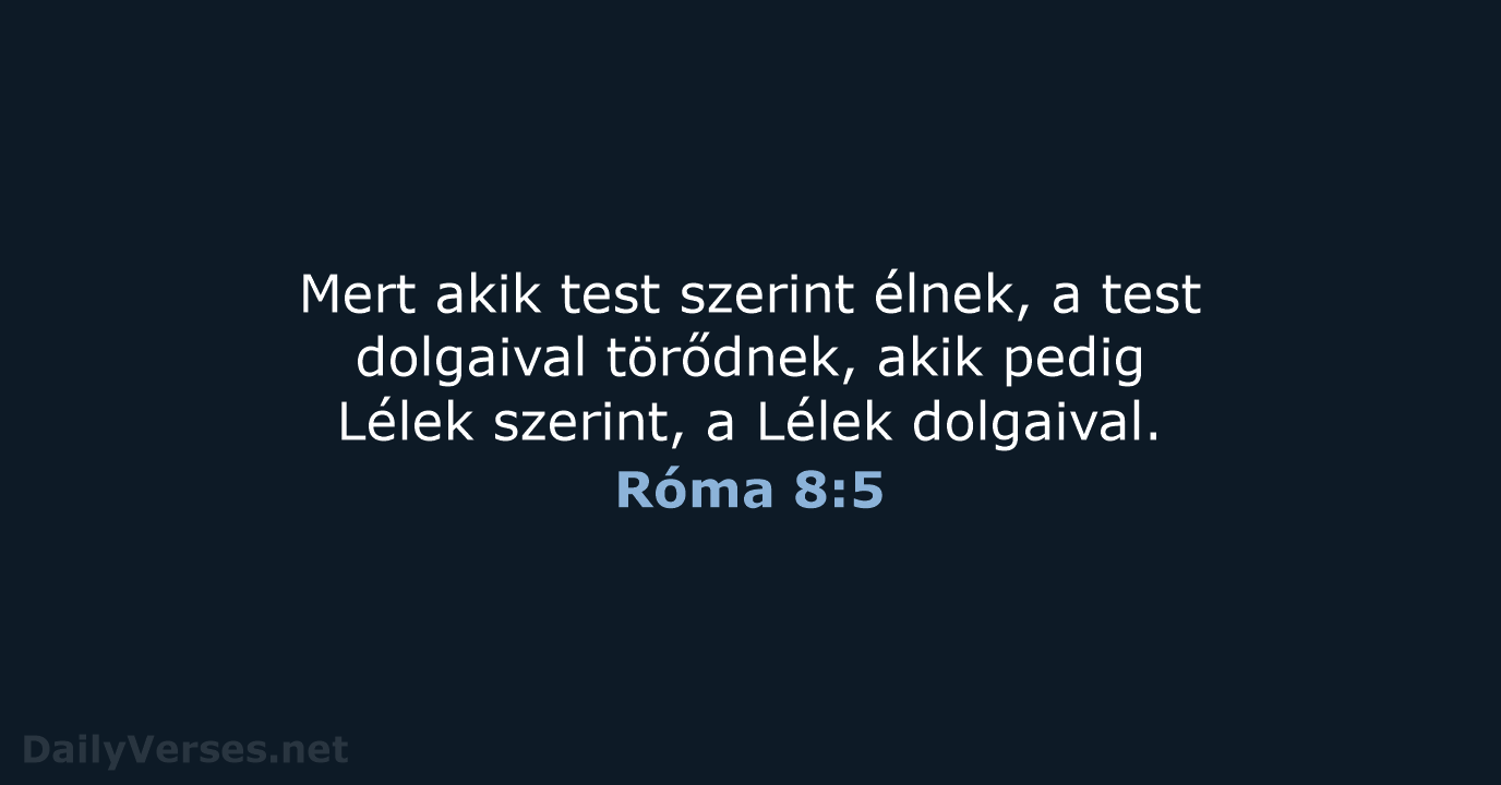 Róma 8:5 - UF