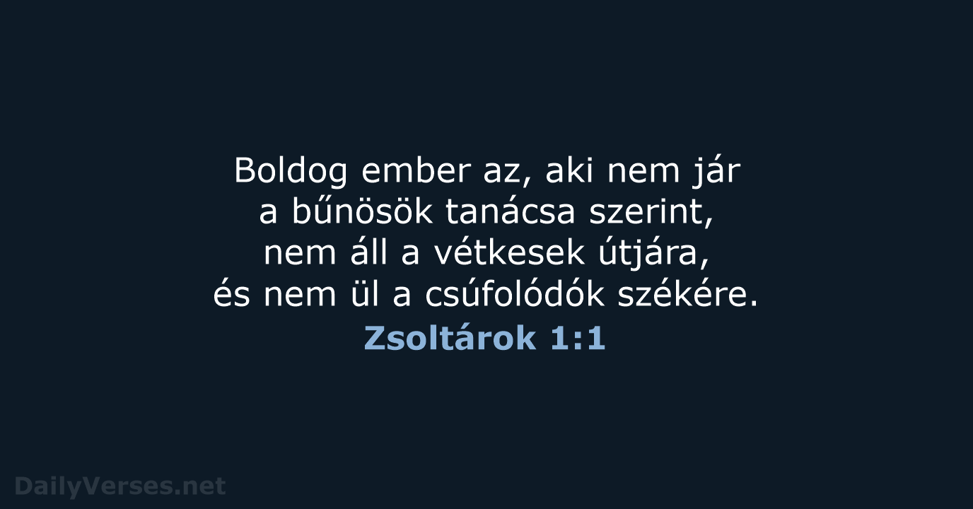 Zsoltárok 1:1 - UF