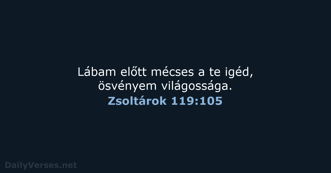 Zsoltárok 119:105 - UF