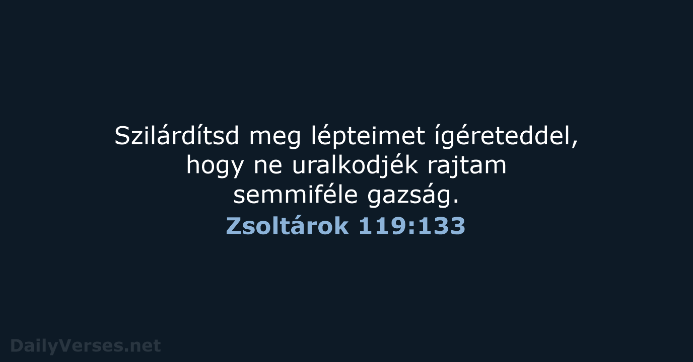 Zsoltárok 119:133 - UF