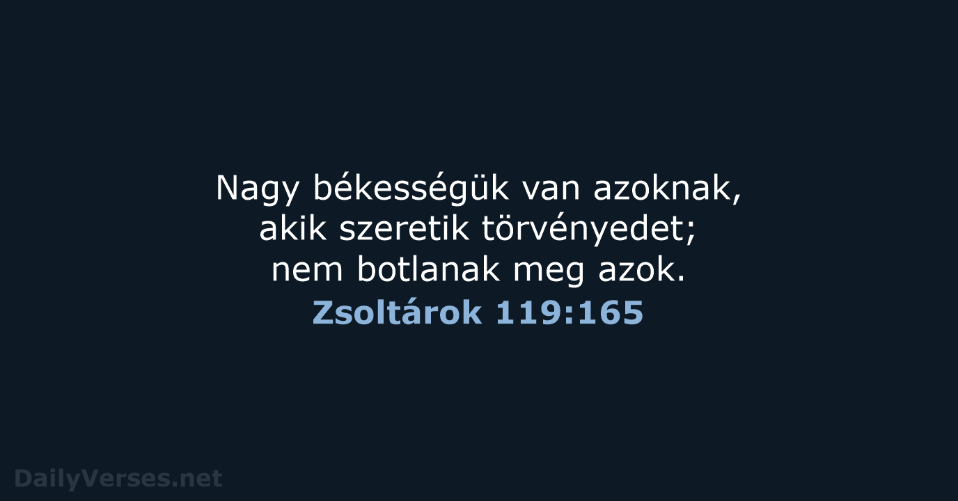 Zsoltárok 119:165 - UF