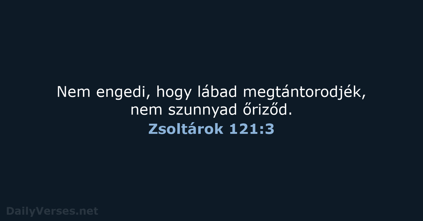 Zsoltárok 121:3 - UF