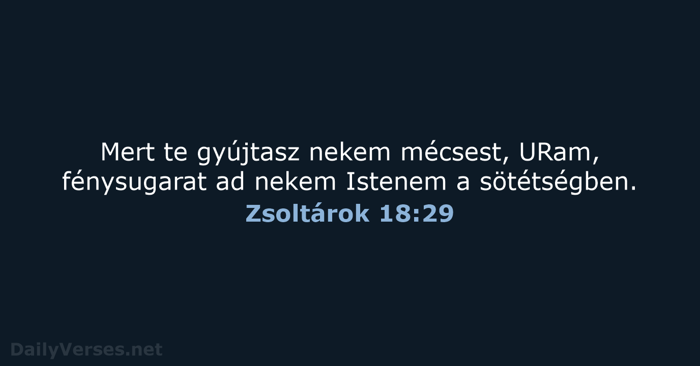 Zsoltárok 18:29 - UF