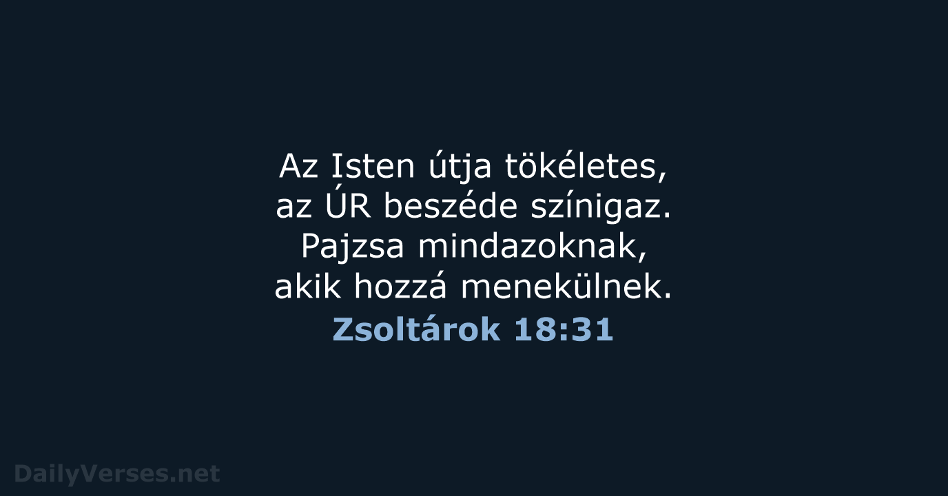 Zsoltárok 18:31 - UF