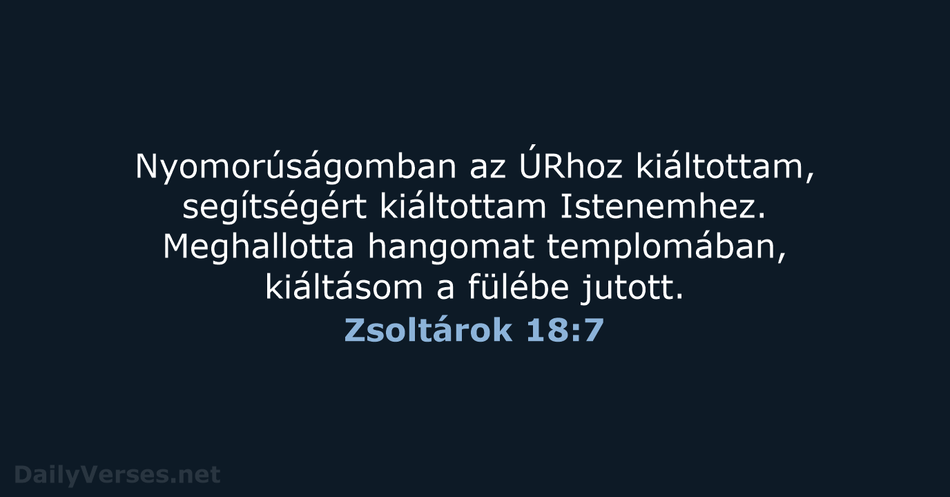 Zsoltárok 18:7 - UF