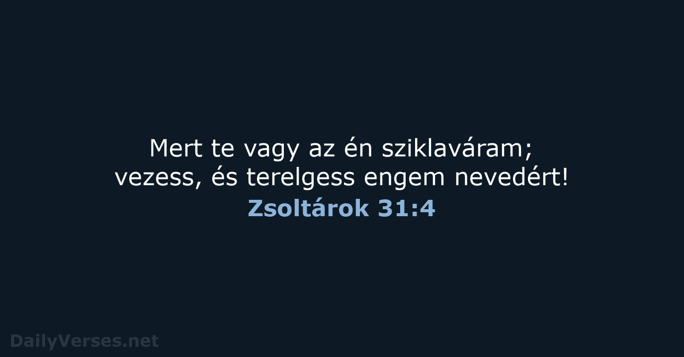 Zsoltárok 31:4 - UF