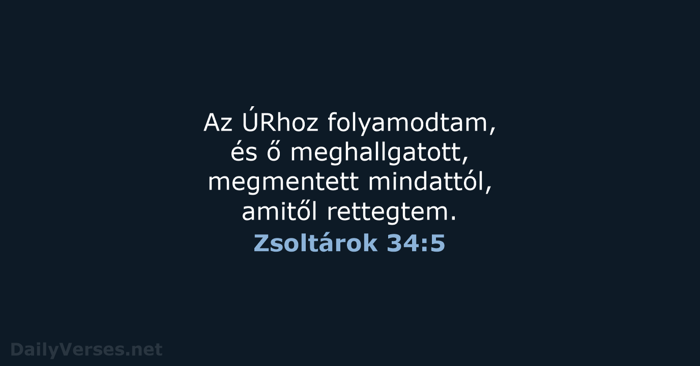 Zsoltárok 34:5 - UF