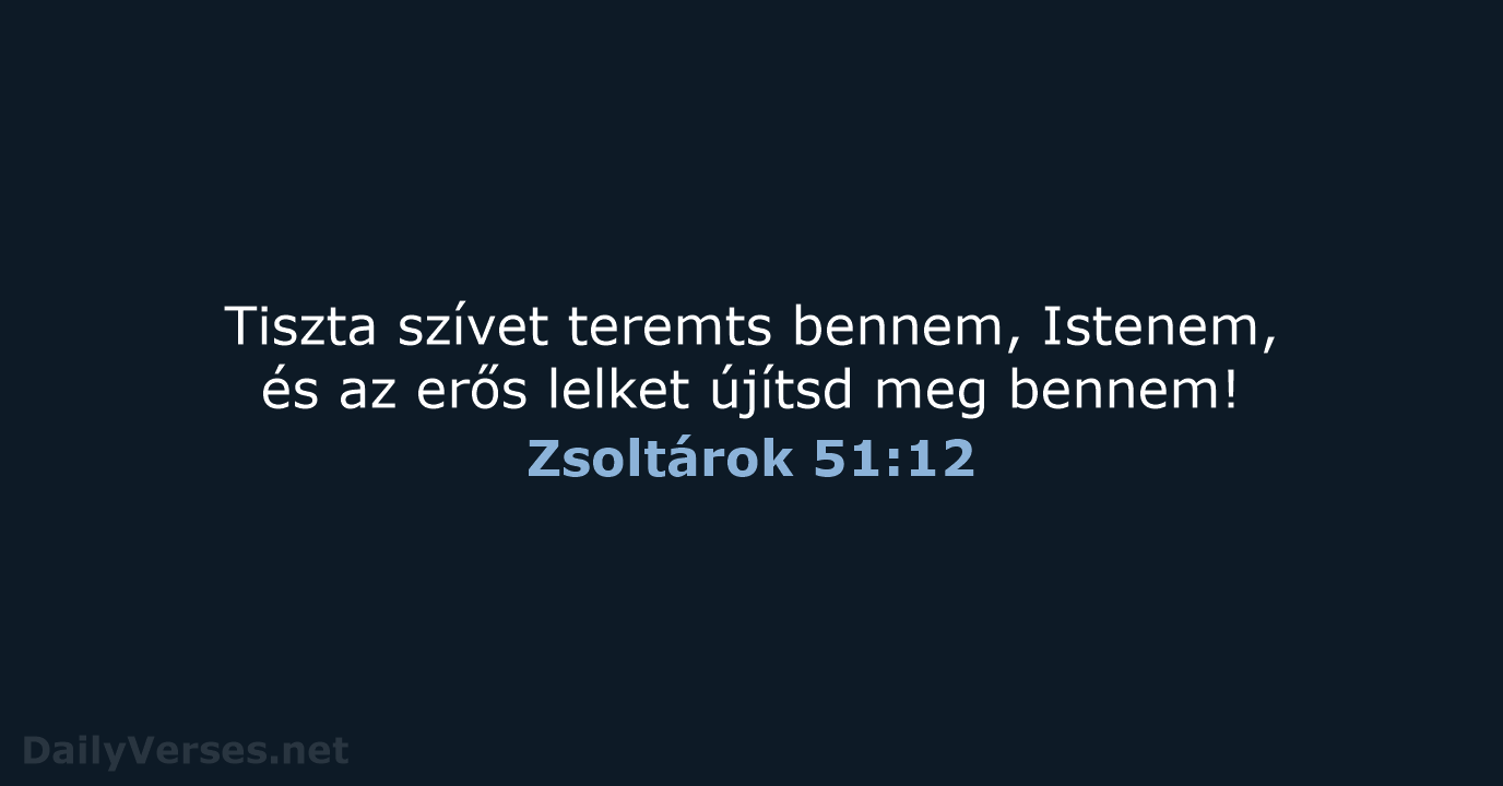 Zsoltárok 51:12 - UF