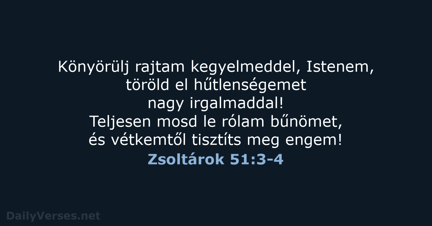 Zsoltárok 51:3-4 - UF