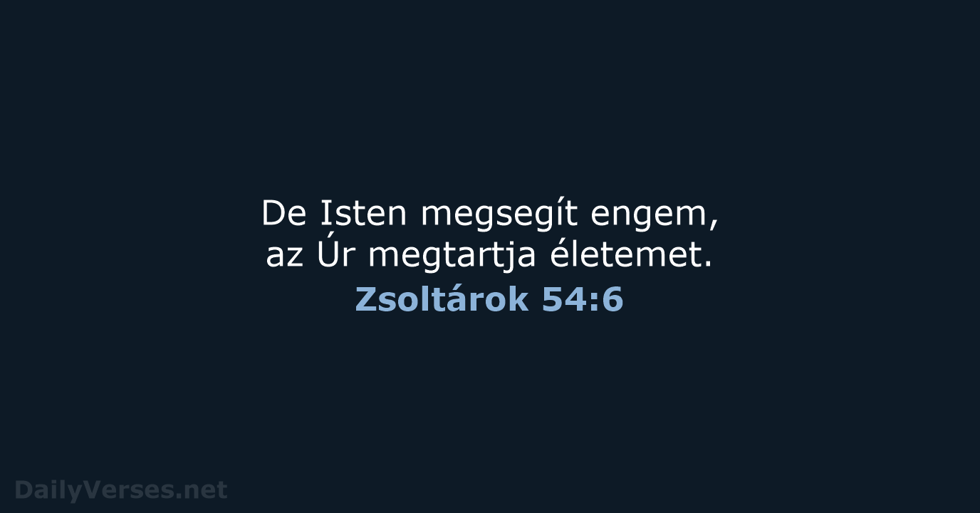 Zsoltárok 54:6 - UF