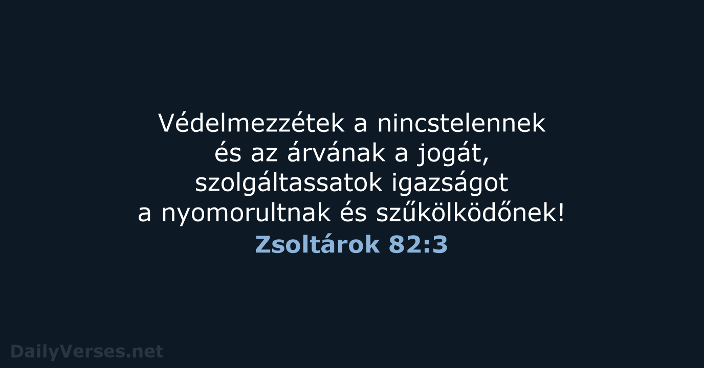 Zsoltárok 82:3 - UF