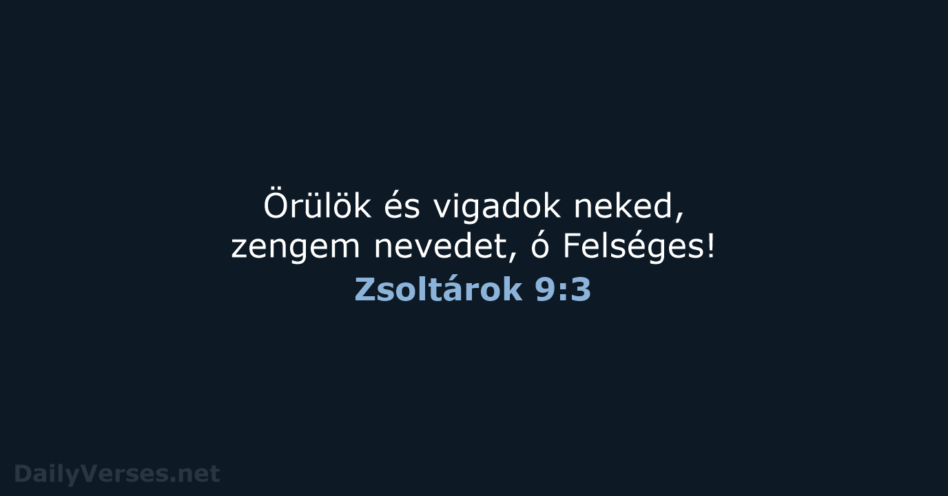 Zsoltárok 9:3 - UF