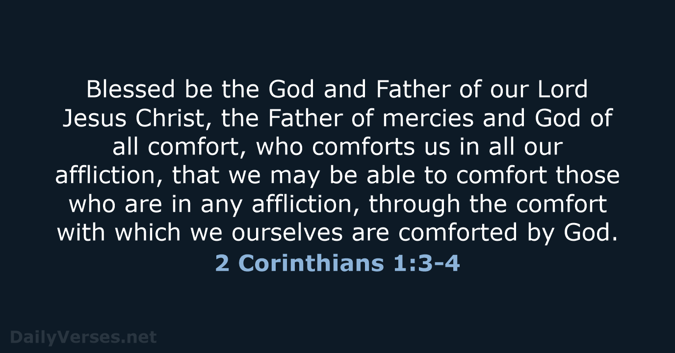 2 Corinthians 1:3-4 - WEB