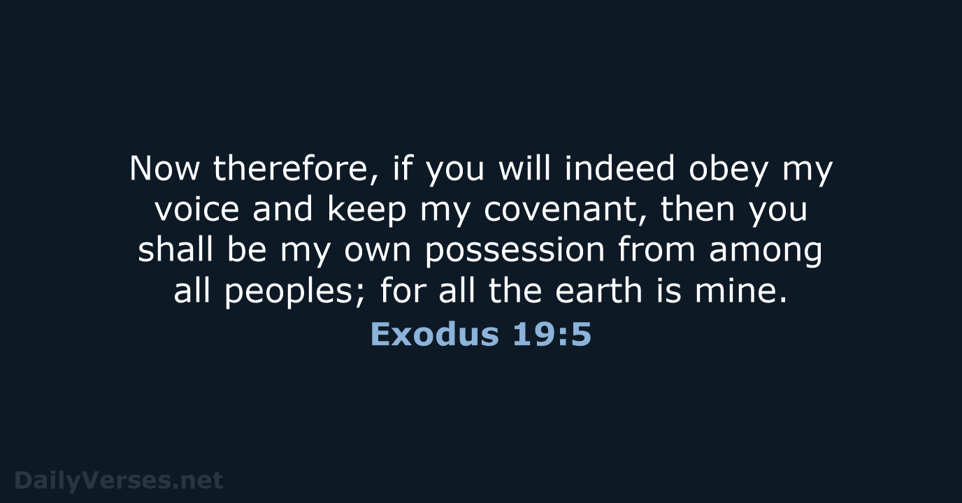Exodus 19:5 - WEB
