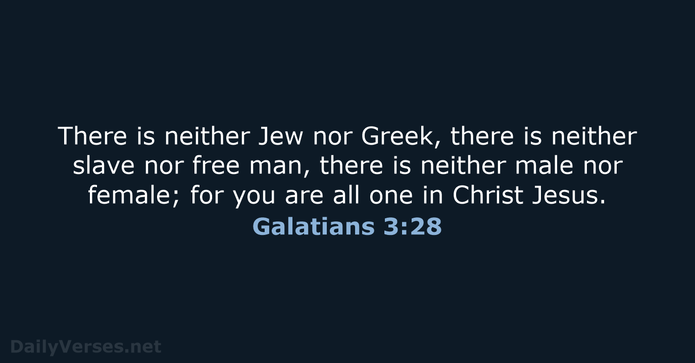 Galatians 3:28 - WEB