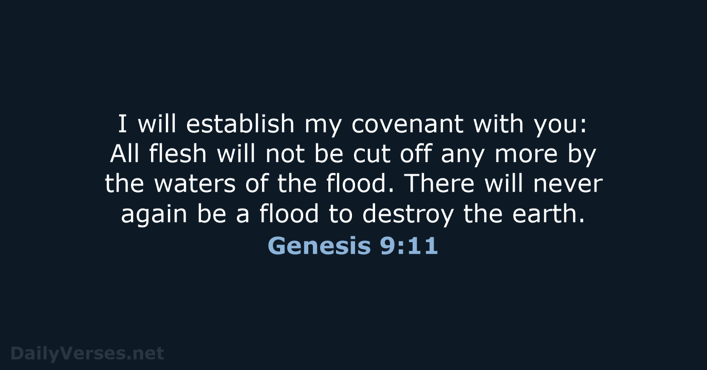Genesis 9:11 - WEB