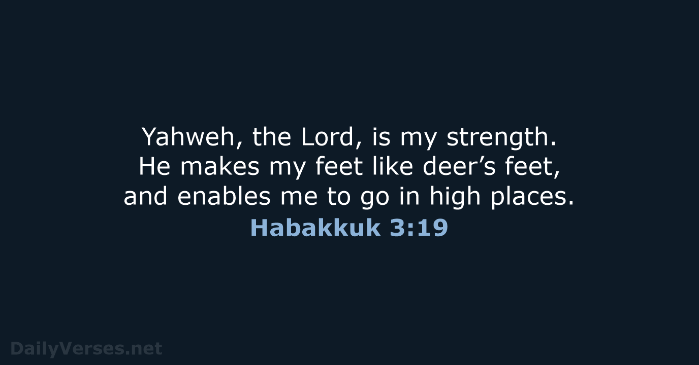 Habakkuk 3:19 - WEB