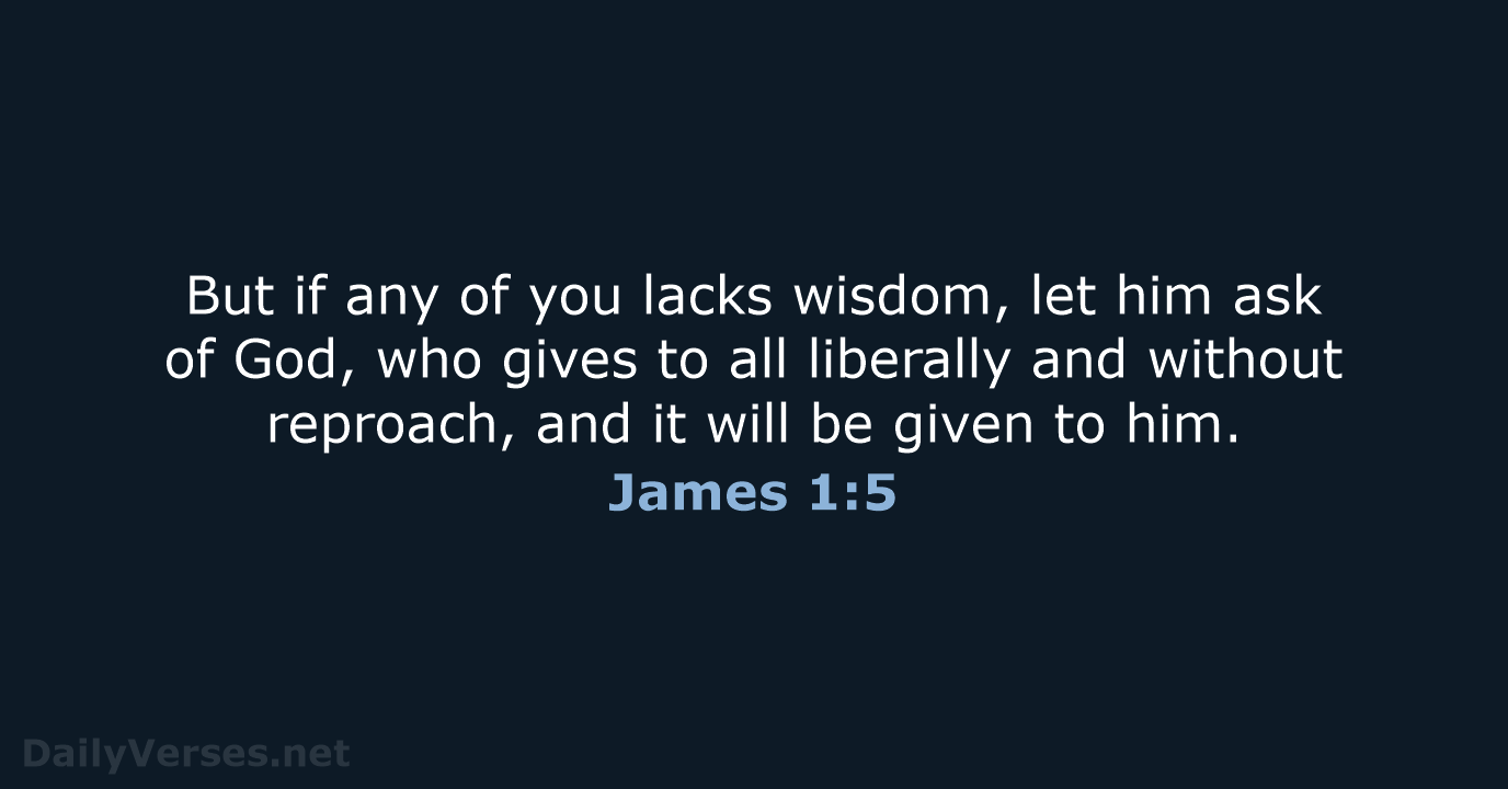 James 1:5 - WEB