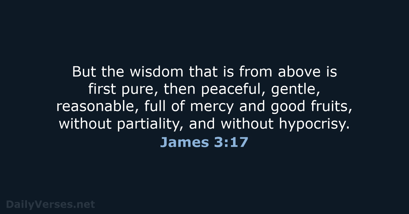 James 3:17 - WEB