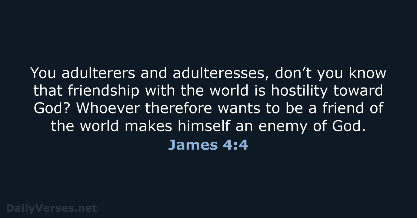 James 4:4 - WEB