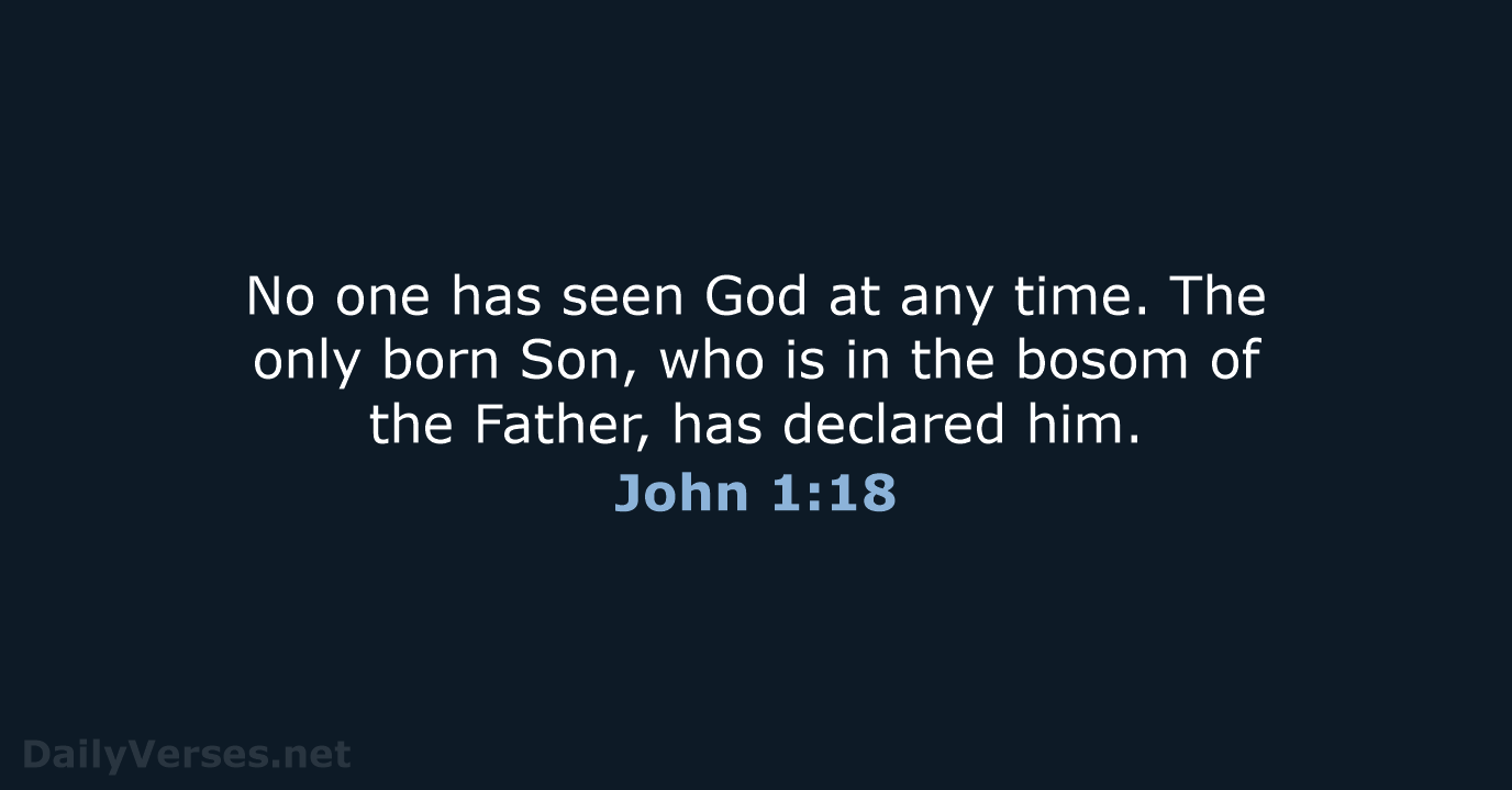 John 1:18 - WEB