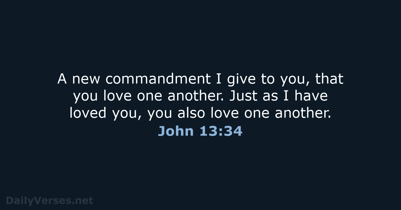 John 13:34 - WEB
