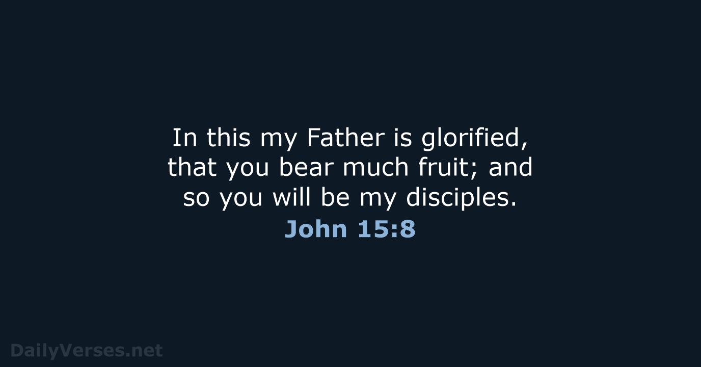 John 15:8 - WEB