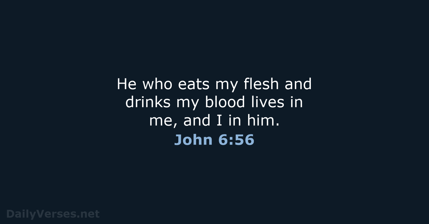 John 6:56 - WEB