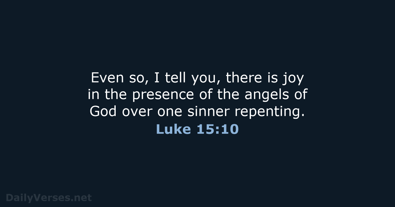 Luke 15:10 - WEB