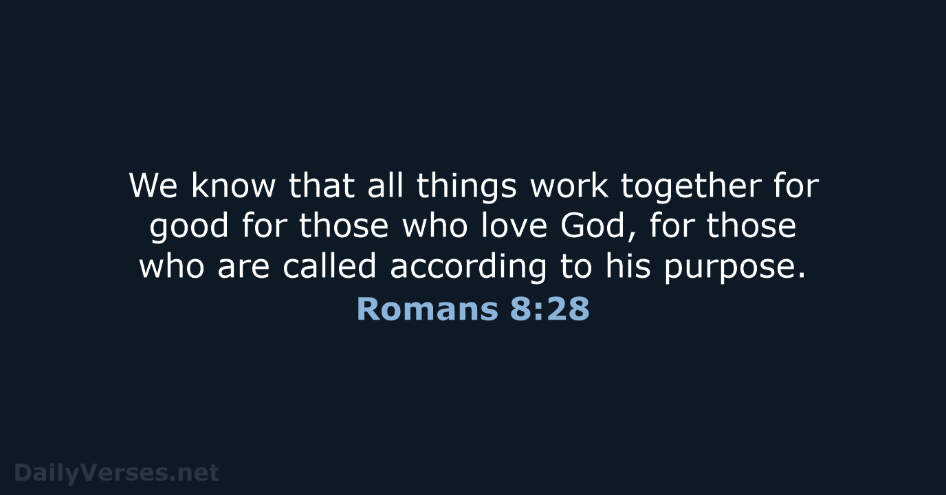 Romans 8:28 - WEB