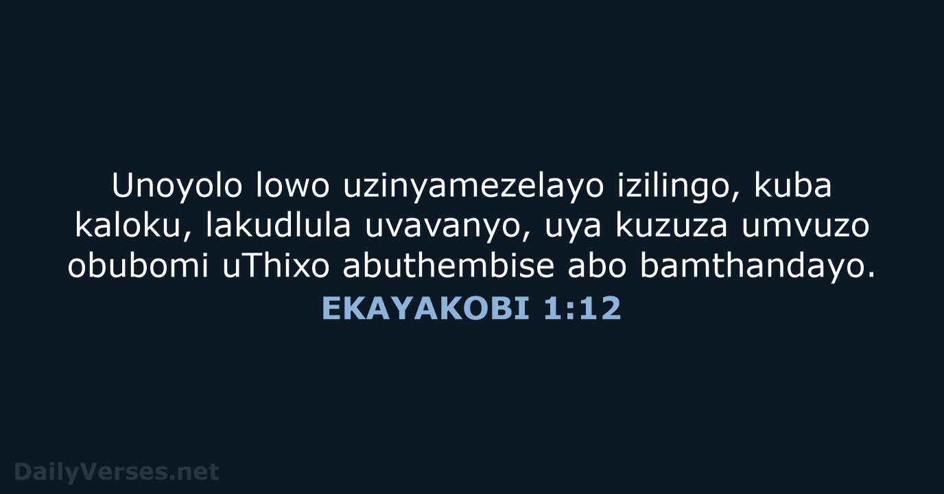 EKAYAKOBI 1:12 - XHO96